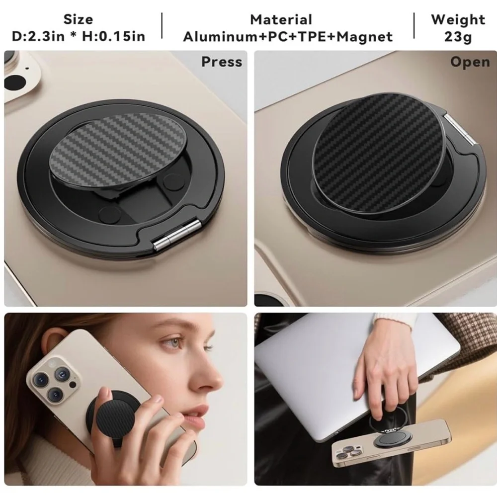 Miracle Black Magnetic Phone Case Holder